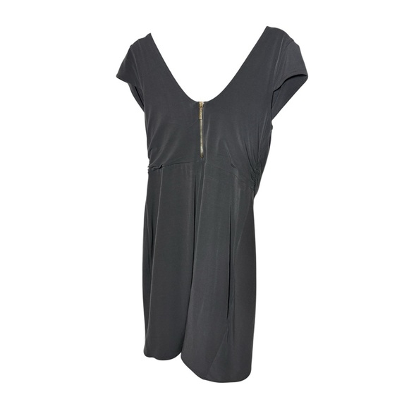 Victoria's Secret little Black Dress Draped Stretch Jersey Scoop Neck Large - Picture 2 of 7